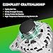 WAGSON 11648N New Alternator Replacement for L4 2.5L Nissan Rogue 2014-2018, 12V 120A 6-Groove Clutch Pulley Clockwise, 23100-4BA0A, 23100-4BA0B, TG12C152