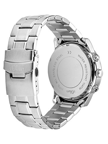 S. Oliver Orologio da Polso Uomo, Cronografo al