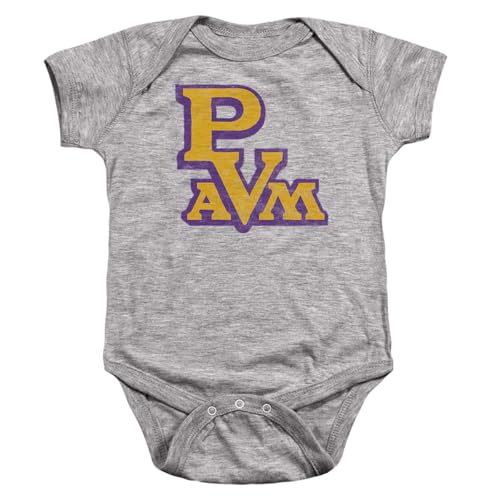 Image of Prairie View A&M University Official Distressed Primary Logo Unisex Infant Snap Suit for Baby