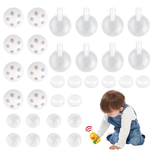RISF 32 Stück Rasseldosen Rasselbällen und Kuscheltiere Quietscher zum...