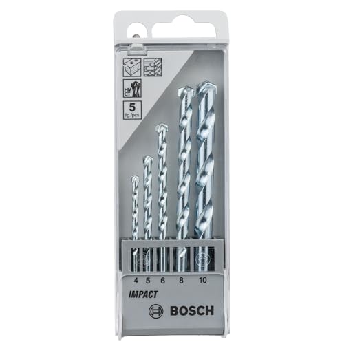 Bosch Jogo Broca para alvenaria CYL-1 Ø4-5-6-8-10 mm