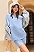 Ekouaer Women Cotton Lounge Sets Summer Outfits T-Shirt Top and Biker Short Set 2 Piece Matching Tracksuit Fashion Light Blue X-Large