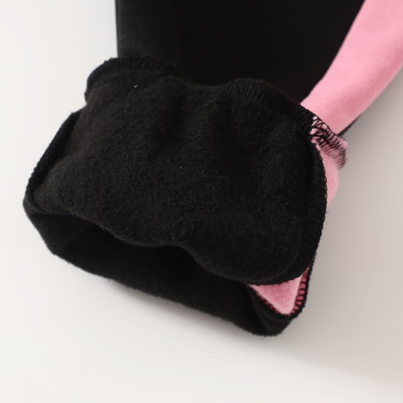 Girls' Sweatsuit 2 Piece Printed Button Down Hooded Sweatshirts and Jogger SweatPants Set 3-12Y - Image 6