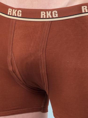 Image of RKG Men's Cotton Trunks Soft & Breathable Innerwear | Comfortable Stretch Fit Everyday Underwear | Durable Elastic Waistband | from Dollar Brand