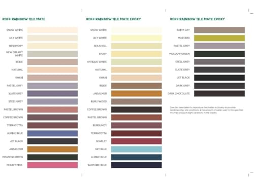 Image of Roff T13 Rainbow Tile Mate Epoxy Grout (1 kg) (Slate Grey)