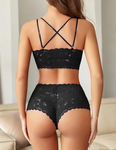 Avidlove Sexy Lingerie Set for Women Lace Bra and Panty Set 2 Piece Lingerie Set Exotic Lingerie Sets2