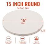 15 Inch Round Cordierite Pizza Stone for Oven and Grill - Image 2