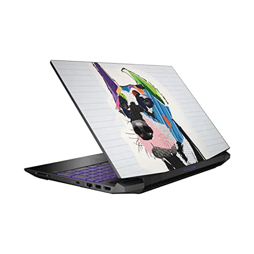 Autocollant HP Pavilion 15.6 protection vinyle design Michel Keck 15-dk0047TX