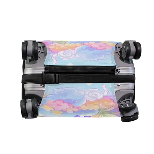 senya Travel Luggage Cover Suitcase Protector Unicorn Rainbow Balloon Washable Baggage Covers Fits 26-28 Inch Luggage4