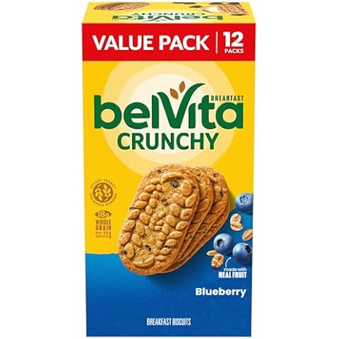 belVita Blueberry Breakfast Biscuits, Value Pack, 12 Packs (4 Biscuits Per Pack) Cover