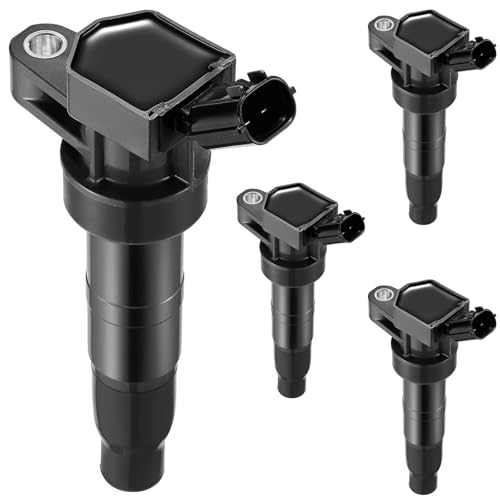 Image of 4 Ignition Coils Pack - Fix Misfires for Kia Sorento /Forte /Optima /Sportage /Borrego /Rondo & Hyundai Sonata /Santa Fe /Tucson /Genesis (2.0L /2.4L /4.6L) - Repl. UF611 /C1667 /C1669