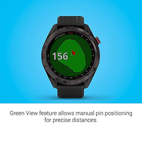 Garmin Approach S42, Gps Golf Smartwatch, Lightweight With 1.2" Touchscreen, 42K+ Preloaded Courses, Gunmetal Ceramic Bezel And Black Silicone Band, 010-02572-10 (Renewed) #TOP4