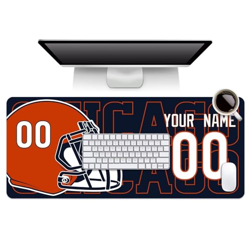ANTKING Chicago Mouse Pad for Men Women Youth Gifts Custom Name and Number Desk Pad