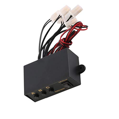 F-blue 6 façons LED Strobe Flash Light Contrôleur Contrôleur d'urgence Clignotant contrôleur Clignotant d'urgence Boîte de Remplacement 12V