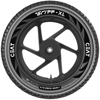 CEAT Gripp XL 110/90-18 61P Tube-Type Bike Tyre, Rear