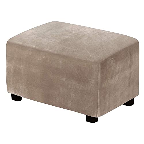 Zalati Hockerbezug Rund - Stretch Bezug Für Hocker 30-34cm Durchmesser