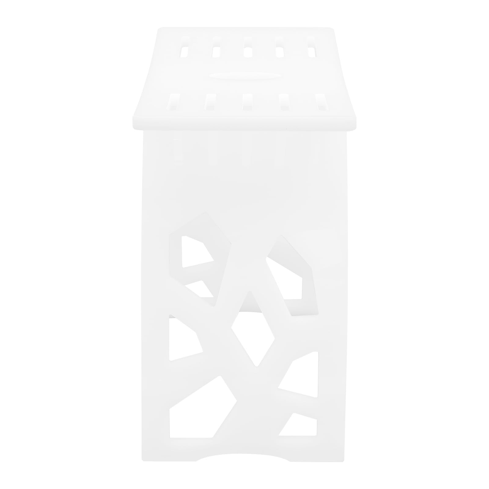Tabouret de douche acrylique 41,5 x 23 x 40 cm avec fentes de drainage charge maximale 226,8 kg transparent