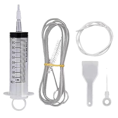 tongfeng Removedor de obstrucciones de drenaje de refrigerador, kit de limpieza reutilizable para salida de desagüe de refrigerador, removedor de obstrucciones, suministros de limpieza del hogar, kit