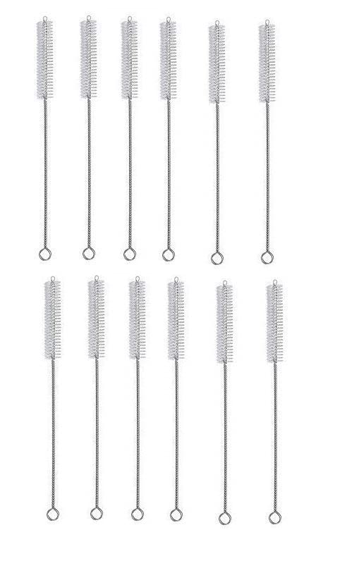 Aplam Chaplam Stainless Steel Nylon Drinking Straw Set Pipe Tube Cleaner and Teat Cleaning Brush (Pack of 12) (B0BYPLKMGP) Amazon Price History, Amazon Price Tracker