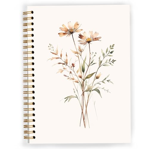 Carnet à spirale rétro floral : finies les notes éparpillées avec ce journal