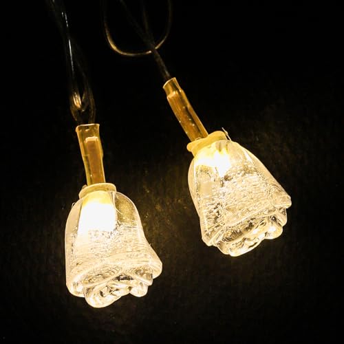 Image of Lexton Fairy 14 Roses LED String Light | 14 LED, Plug Sourced, 4 Meter Long | Suitable for Diwali, Birthday, Festival, Wedding, Party, Patio, Lawn, Restaurants (Pack of 1, Warm White)