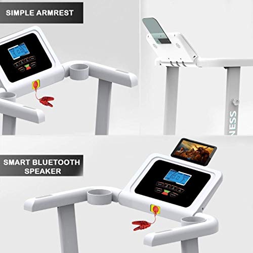 Caminadora eléctrica plegable con inclinación y pantalla LED miniatura 7
