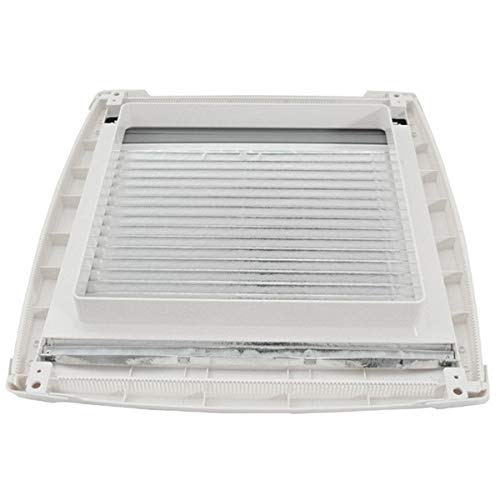 MPK VisionStar M pro II Lucernario per tetto in vetro trasparente colorato, da 40 x 40 cm, di colore bianco segnale