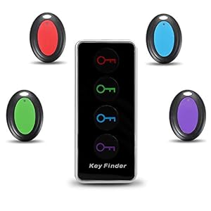 Key Finder, 5 Kit Key Tracker Smart Tracker TV-afstandsbediening met 1 zender en 4 ontvangers Portemonneezoeker, voor…