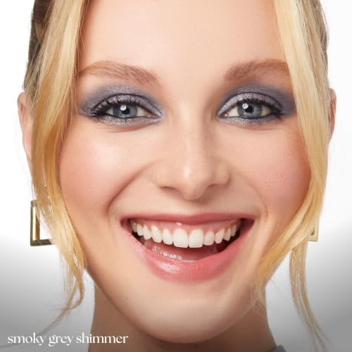 Image of Julep Eyeshadow 101 Cream-to-Powder Waterproof Eyeshadow Stick - Smoky Grey Shimmer - Long-Lasting, Buildable, Crease-Proof, Cruelty Free, Shimmer Finish with Built-In Smudger
