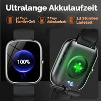 taopodo Smartwatch Herren Damen, 1,91" HD Touch Smart Watch mit Telefonfunktion, 115+Sportmodi Sportuhr, IP68 Fitness Tracker mit Herzfrequenz SpO2 Schlafmonitor Schrittzähler für Android iOS – Ansicht 6