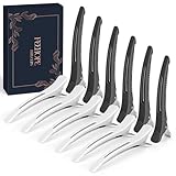 FEEHOPE 12 Pcs Professional Hair Sectioning Clips for Women, Anti-Slip No-Crease...