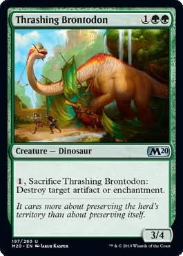 Magic: The Gathering - Thrashing Brontodon - Core Set 2020