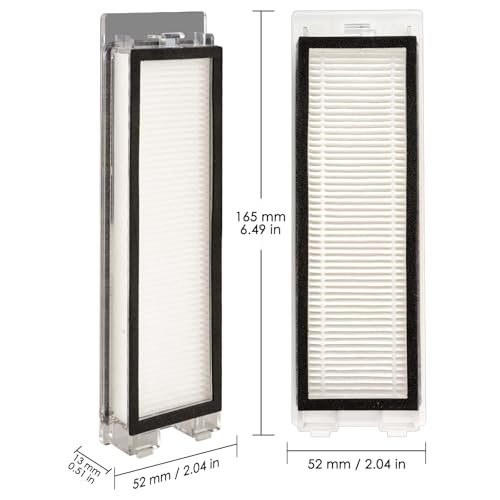 Image of (6 Pack) Q Revo HEPA Filters Compatible with Roborock Q Revo Robot Vacuum Filters Replacement Parts Accessories Kit