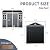 HMYFGD 8x6 ft Outdoor Resin Storage Shed with Floor, Waterproof Plastic Tool Shed with Lockable Door and Two Windows, All-Weather Tool Sheds for Backyard, Patio, Lawn, Garden (Black, 8 x6 ft)