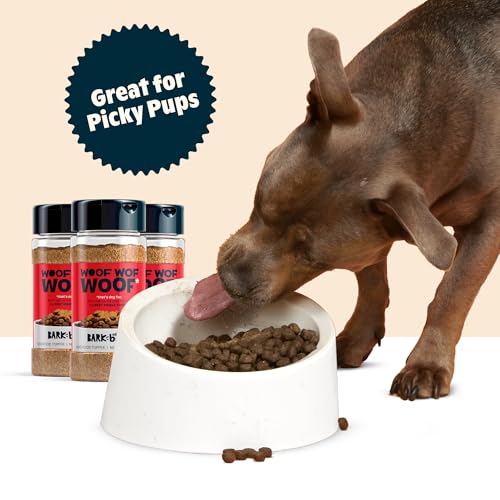 Image of Bark in the Belly Beef Dog Food Topper - Limited Ingredient Blend with Real Beef & Rosemary - Shake & Sprinkle Meal Mixer for Dogs of All Breeds and Life Stages (Pack of 3)