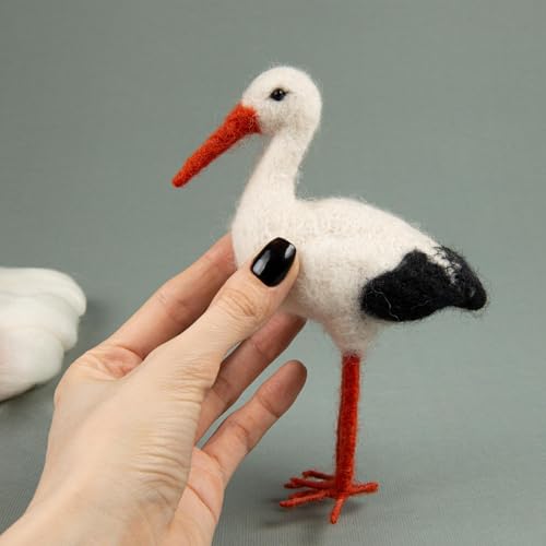 Wizardi Beginner Needle Felting Kit for Adults - Tomtits. Bird Felting Kit 3.35x3.15 Inches. Felting Tools. Wool Felting Supplies. Felt Crafts. Wool Felt. V-84C Charivna Mit image 5