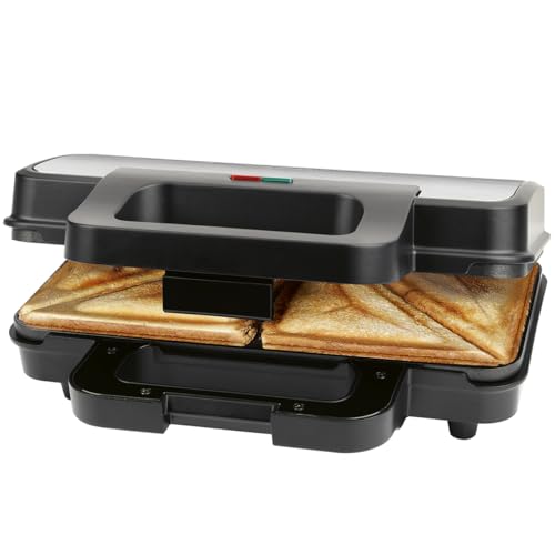ProfiCook® Sandwichmaker | extra große Sandwichplatten für XXL-Toastscheiben | Antihaftbeschichtung | kein Anbrennen | Toaster Sandwichtoaster | Sandwich Maker | 900W | PC ST 1315