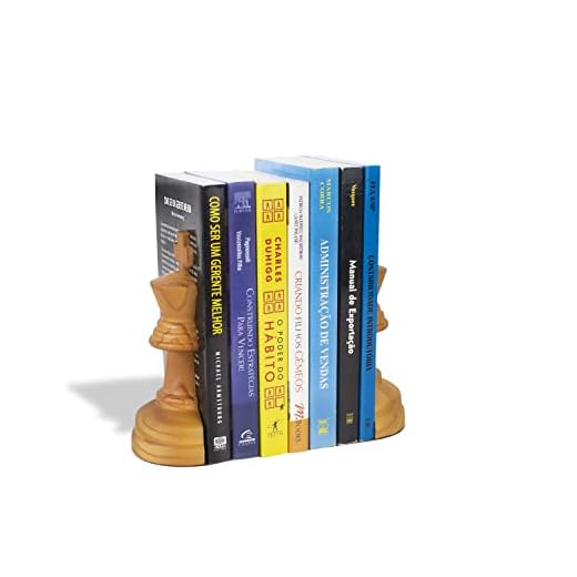 Aparador de Livros Rei Xadrez Pinus Envelhecido