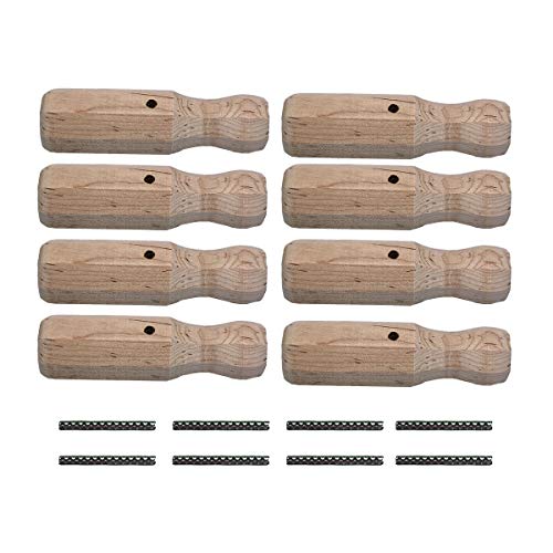 Tornado Wooden Foosball Handles and Roll Pins (Set of 8)