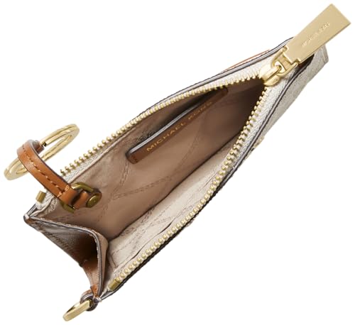 Michael Kors Jet Set Small Coin Purse, Gold-Tone Hardware/Vanilla