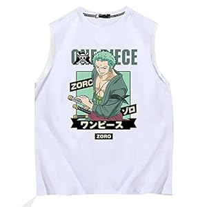 Sybnwnwm Japanse Anime Tank Tops Atletische Een Stuk Zoro Fitness Mouwloze Shirts Workout Gift