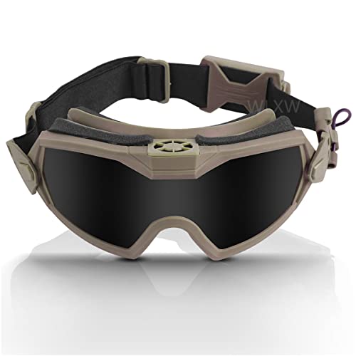 Lunettes de paintball anti-buée WLXW pour parties d'airsoft intenses en forêt