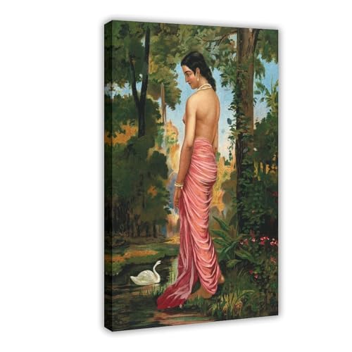 Toile Varini de Ravi Varma, décoration murale zen pour sublimer un bureau moderne