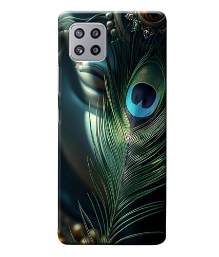 Image of Lord Krishna Mor Pankh Printed Hard Back Case Cover Compatible for Samsung Galaxy M52 5G (Multicolor) - D1663