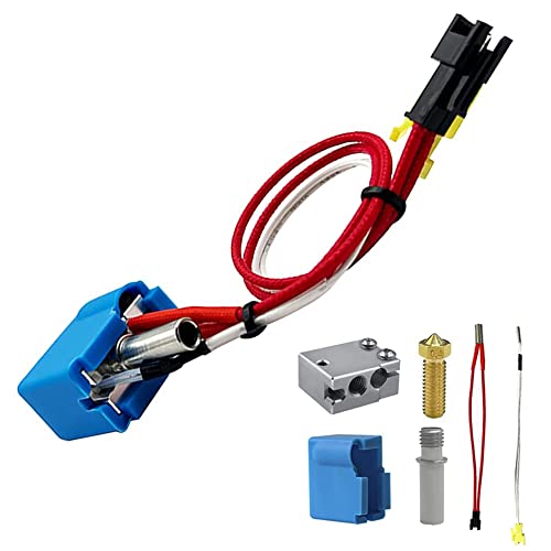 3D Drucker 24V 40W Verbesserte Version PT100 Volcano Plated Copper Heater Block Extruder Head für Flsun SR QQS Q5 Extruder Hot End Teile Cavabien Cover