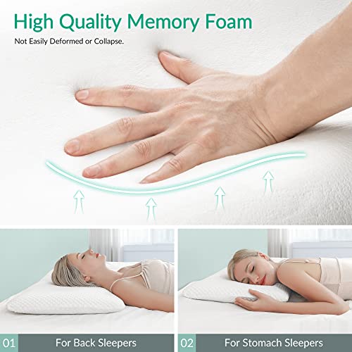 Am Aeromax 2.75 Inches Standard Size Hyper Slim Memory Foam Pillow For Stomach And Back Sleepers - Thin thumb #4