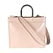 Fendi, Pre-Loved Light Rose Vitello King Plexiglass Medium Sunshine Shopper Tote, Pink