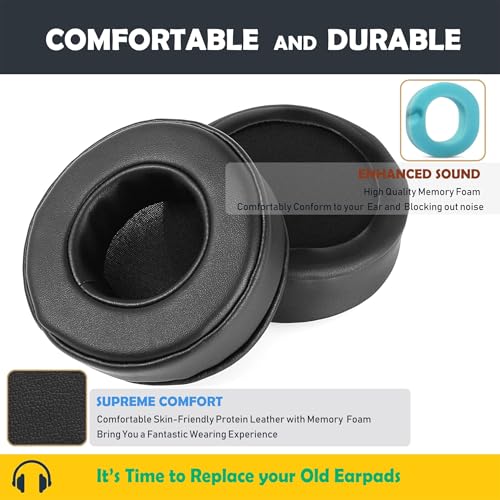 OMEN 800 Earpads Replacement para Auriculares HP OMEN 800 con Cuero Proteico y Espuma de Memoria miniatura 3