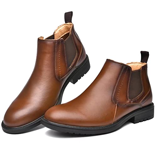 Image of Arkbird Chelsea Boots for Men Genuine Leather Oxford Casual and Formal Ankle Dress Boot