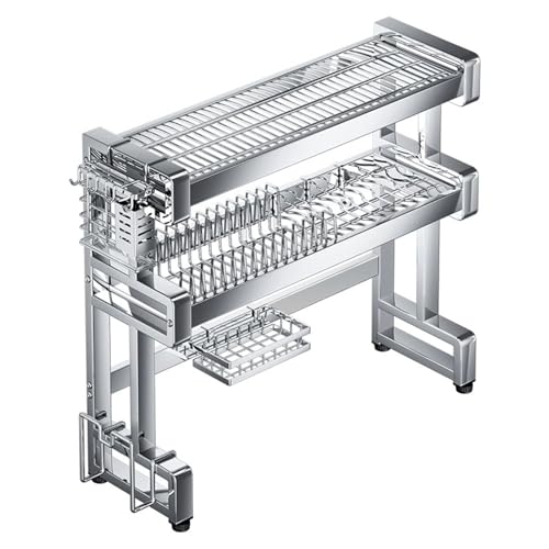 Égouttoir à vaisselle inox grand format 201 compartiments anti-rouille